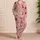Champagne Hearts And Rosy Bows For Romantic Valentine Celebrations At Home Satin Pajamas Set - 4