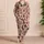 Blush Christmas Trees for Cozy Winter Evenings, Holiday Cheer and Festive Gifting at Home Satin Pajamas Set - 4