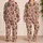 Blush Christmas Trees for Cozy Winter Evenings, Holiday Cheer and Festive Gifting at Home Satin Pajamas Set - 2