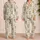 Swinging Safari Baby Animals for Cozy Springtime Lounging and Gentle Evenings Satin Pajamas Set - 2