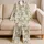Swinging Safari Baby Animals for Cozy Springtime Lounging and Gentle Evenings Satin Pajamas Set - 5