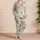 Swinging Safari Baby Animals for Cozy Springtime Lounging and Gentle Evenings Satin Pajamas Set - 4