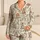 Swinging Safari Baby Animals for Cozy Springtime Lounging and Gentle Evenings Satin Pajamas Set - 1
