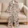Christmas Deer and Cozy Holiday Gifts for Cheerful Festive Winter Mornings at Home Satin Pajamas Set - 5