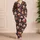 Friendly Ghosts, Pumpkins And Autumn Blooms For Cozy Halloween Evenings At Home For Her Satin Pajamas Set - 4