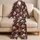 Friendly Ghosts, Pumpkins And Autumn Blooms For Cozy Halloween Evenings At Home For Her Satin Pajamas Set - 5