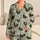 Black Speckled Hens and Soft Clouds for Cozy Farmhouse Mornings and Relaxed Women Satin Pajamas Set - 1