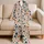 Woodland Christmas Chicks And Evergreen Trees For Cozy Winter Holiday Mornings at Home Satin Pajamas Set - 5