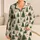 Watercolor Evergreen Trees and Rust Bows for Cozy Christmas Holiday Evenings at Home Satin Pajamas Set - 1