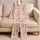 Pink Seashells and Starfish for a Breezy Coastal Summer Getaway for Women Satin Pajamas Set - 5