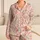 Pink Seashells and Starfish for a Breezy Coastal Summer Getaway for Women Satin Pajamas Set - 1