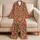 Leopard Spots And Raspberry Lip Marks For Playful At-Home Evenings And Weekend Lounging Satin Pajamas Set - 5