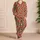 Leopard Spots And Raspberry Lip Marks For Playful At-Home Evenings And Weekend Lounging Satin Pajamas Set - 4