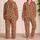 Leopard Spots And Raspberry Lip Marks For Playful At-Home Evenings And Weekend Lounging Satin Pajamas Set - 2