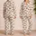 Sweet Floppy-Eared Dog Faces for Cozy Lounging and Relaxed Weekends at Home All Year Satin Pajamas Set - 2