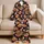 Fried Chicken And Soda Icons For Cozy Movie Nights And Food Lover Gift Giving Satin Pajamas Set - 5