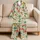 Tropical Mango, Palm And Hibiscus Motifs For Sunny Vacation Lounging And Getaways Satin Pajamas Set - 5
