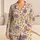 Lavender Vine Blossoms for Relaxed Evenings and Thoughtful Gifts for Women at Home Satin Pajamas Set - 1