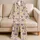 Lavender Vine Blossoms for Relaxed Evenings and Thoughtful Gifts for Women at Home Satin Pajamas Set - 5