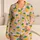 Golden Strawberry Motifs for Sweet Summer Lounging and Cozy Weekend Morning Gifts Satin Pajamas Set - 1