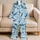 Deep Sea Whale and Shark Ocean Scene for Coastal Getaways and Relaxing Evenings Satin Pajamas Set - 5