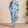 Deep Sea Whale and Shark Ocean Scene for Coastal Getaways and Relaxing Evenings Satin Pajamas Set - 4