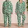 Sea Glass Vine and Leaf Botanical Motif for Relaxed Tropical Getaways Satin Pajamas Set - 2
