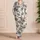 Coiled Black Snakes with Ivory Scales for Bold Relaxed Everyday Style Satin Pajamas Set - 4