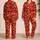 Auspicious Phoenix and Cloud Motifs for Relaxed Evenings and Chinese New Year Gifting Satin Pajamas Set - 2