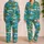 Tropical Palm Trees and Turquoise Beach Scenery for Relaxed Summer Getaways Satin Pajamas Set - 2