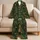 Christmas Evergreen Trees With Festive Ornaments for Cozy Holiday Nights Satin Pajamas Set - 5