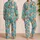 Tabby Kittens and Coastal Seashells for Relaxed Summer Getaways by the Shore Satin Pajamas Set - 2