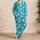 Turquoise Duck Motif with Orange Bills for Relaxed Summer Lounging and Beach Getaways Satin Pajamas Set - 4