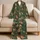 Vintage Mushrooms and Ferns for Cozy Woodland Evenings Satin Pajamas Set - 5