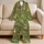Pastoral Rabbits Nibbling Garden Greens For Cozy Countryside Evenings And Relaxing Satin Pajamas Set - 5