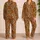 Majestic Tiger Faces in Amber Jungle Tones for Bold Coastal Getaways and Relaxed Lounging Satin Pajamas Set - 2