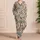 Southwest Turquoise Terracotta Geometrics for Relaxed Coastal Summer Days and Getaways Satin Pajamas Set - 4