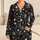 Monochrome Skull and Star Motifs for Cozy Nights and Relaxed Weekends, Gothic Gift Satin Pajamas Set - 1