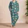 Pastel Octopus Motifs for Coastal Lounging and Relaxed Summer Evenings by the Seaside Satin Pajamas Set - 4