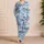 Abstract Sailboat Motifs for Coastal Getaways and Relaxed Summer Weekends by the Sea Satin Pajamas Set - 4