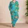 Geometric Puppy Palm Trees for Sunny Beach Days and Coastal Getaways Satin Pajamas Set - 4