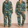 Celestial Sun Moon Ocean Waves and Golden Florals for Relaxed Coastal Summer Getaways Satin Pajamas Set - 2