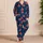 Coral Octopus and Deep Sea Fish for Relaxed Coastal Getaways and Summer Beach Escapes Satin Pajamas Set - 4