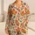 Watercolor Autumn Leaves for Cozy Fall Getaways and Relaxed Weekend Lounging Satin Pajamas Set - 1