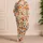 Watercolor Autumn Leaves for Cozy Fall Getaways and Relaxed Weekend Lounging Satin Pajamas Set - 4