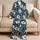 Ivory Hibiscus And Palm Fronds For Tropical Resort Getaways And Summer Escapes Satin Pajamas Set - 5