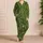 Olive Tropical Blooms for Relaxed Beach Getaways and Laid-Back Summer Escapes Satin Pajamas Set - 4