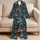 Tropical Palm Leaves And Coral Blooms For Island Getaways And Relaxed Weekends Satin Pajamas Set - 5