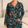 Tropical Palm Leaves And Coral Blooms For Island Getaways And Relaxed Weekends Satin Pajamas Set - 1