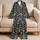 Black And White Geometric Motifs For Relaxed Coastal Getaways And Summer Escapes Satin Pajamas Set - 5